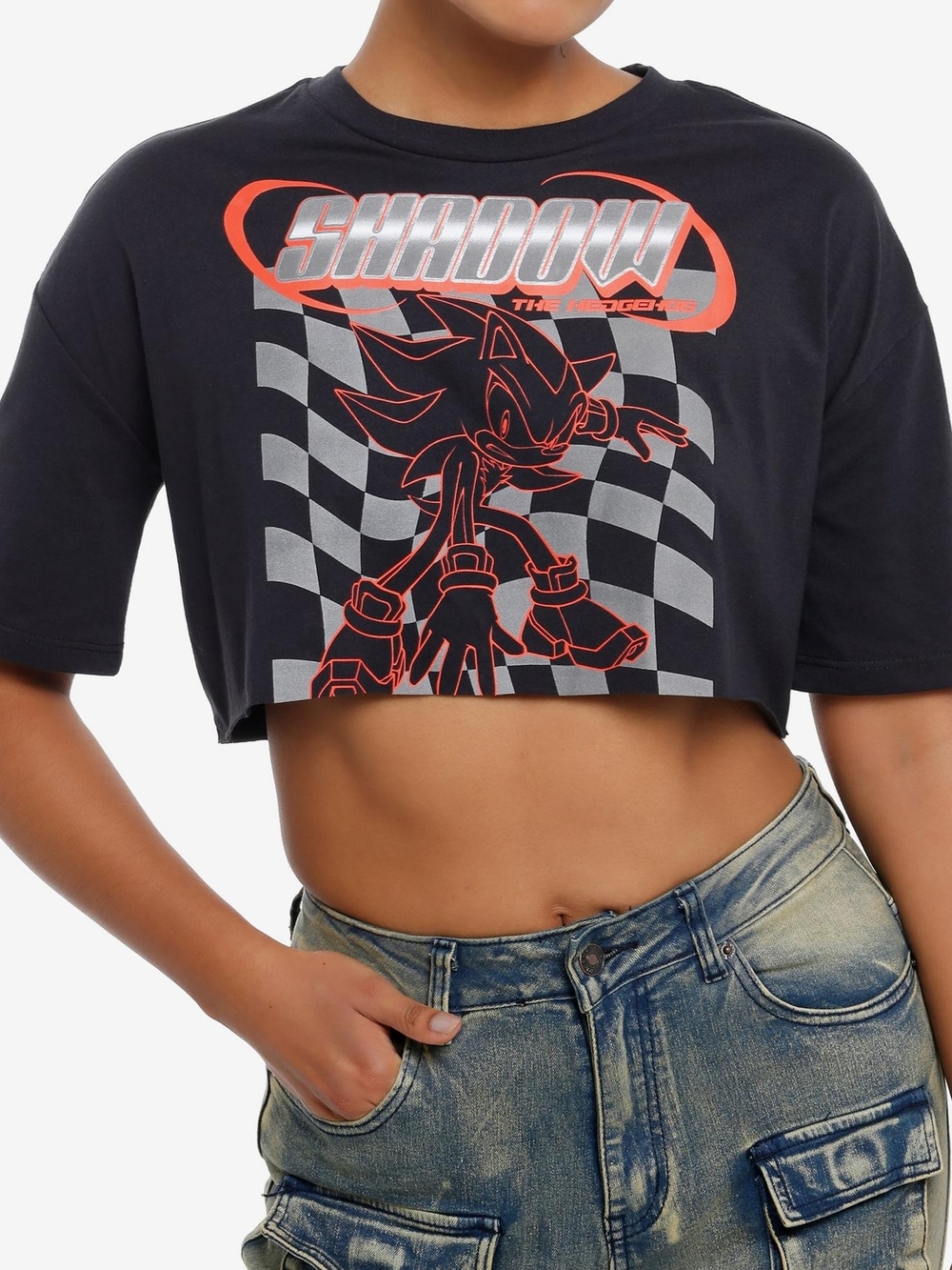Shadow The Hedgehog Super Cropped Graphic Tee